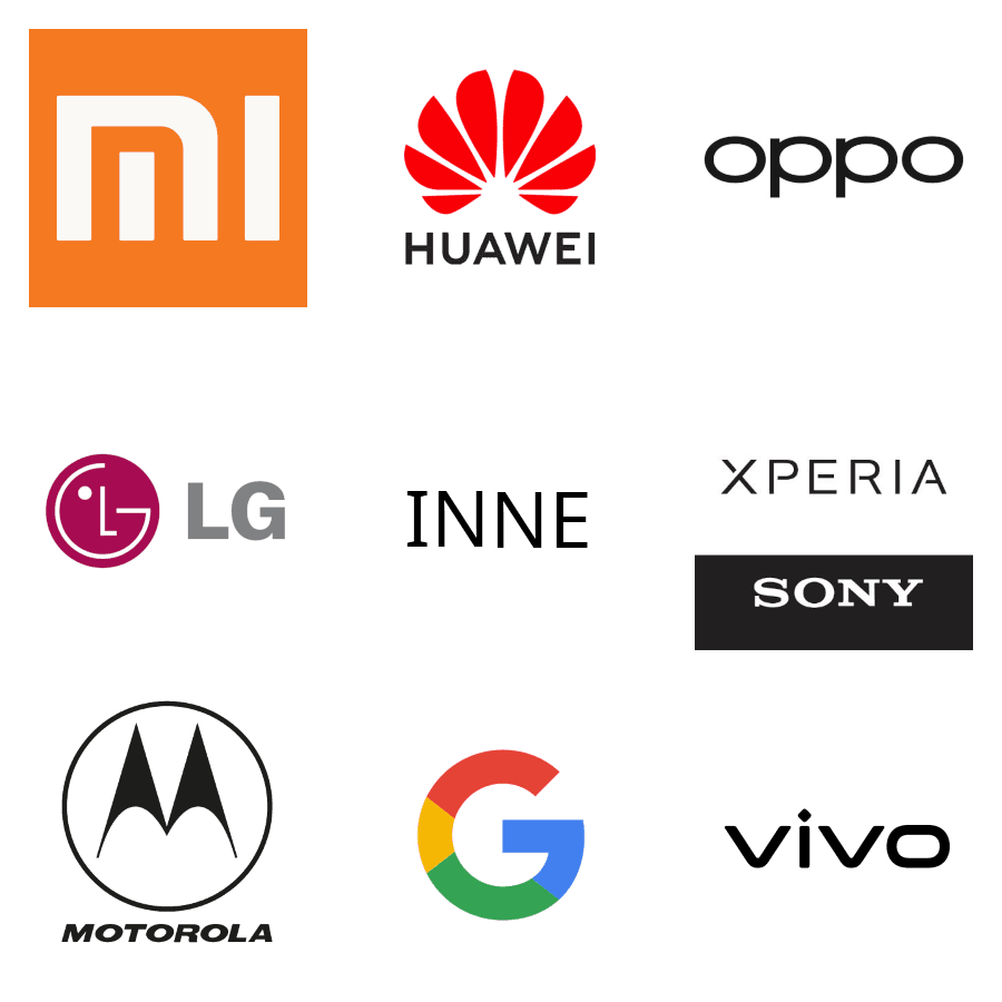 Xiaomi, Huawei, OPPO, LG, Sony, Motorola, Google, Vivo i inne